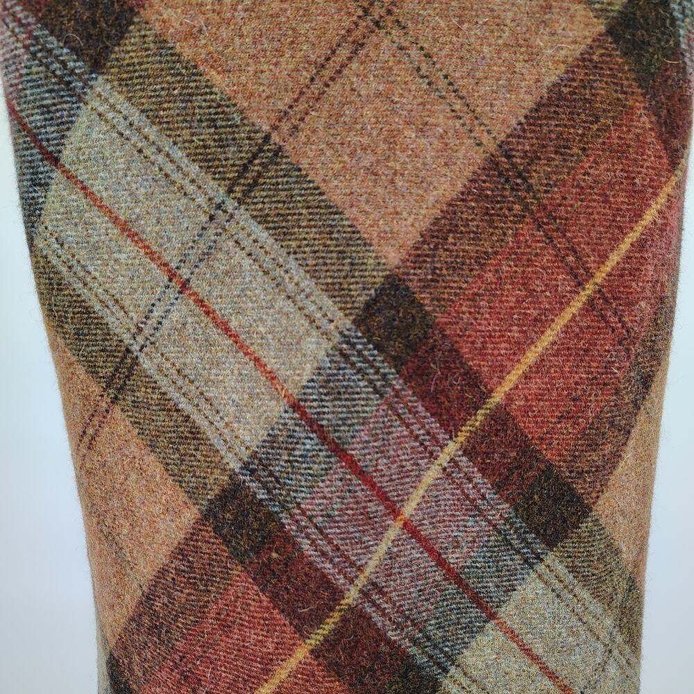 Ralph Lauren Wool Plaid Midi Skirt Size 4 Fall Bias Cut Vintage Style - Picture 13 of 16